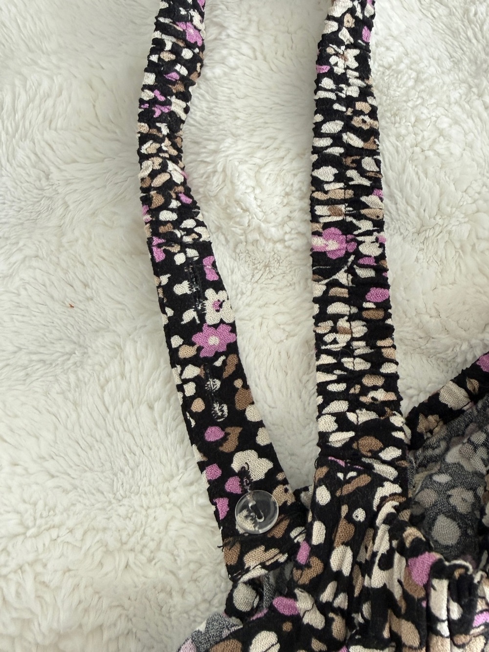 saltwater LUXE Black Maxi Skirt with Pink and Cream Floral Print - Picture 5 of 6